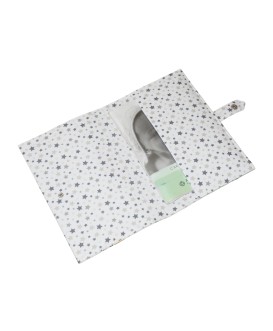 Pochette de rangement pour carnet de santé - étoiles