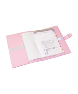 Protège carnet de santé personnalisé rigide rose - danseuse étoile - Cadeau de naissance fille personnalisé