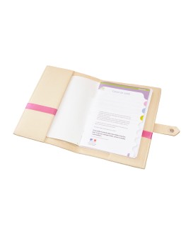 Protège carnet de santé rigide personnalisé - fille - ourson