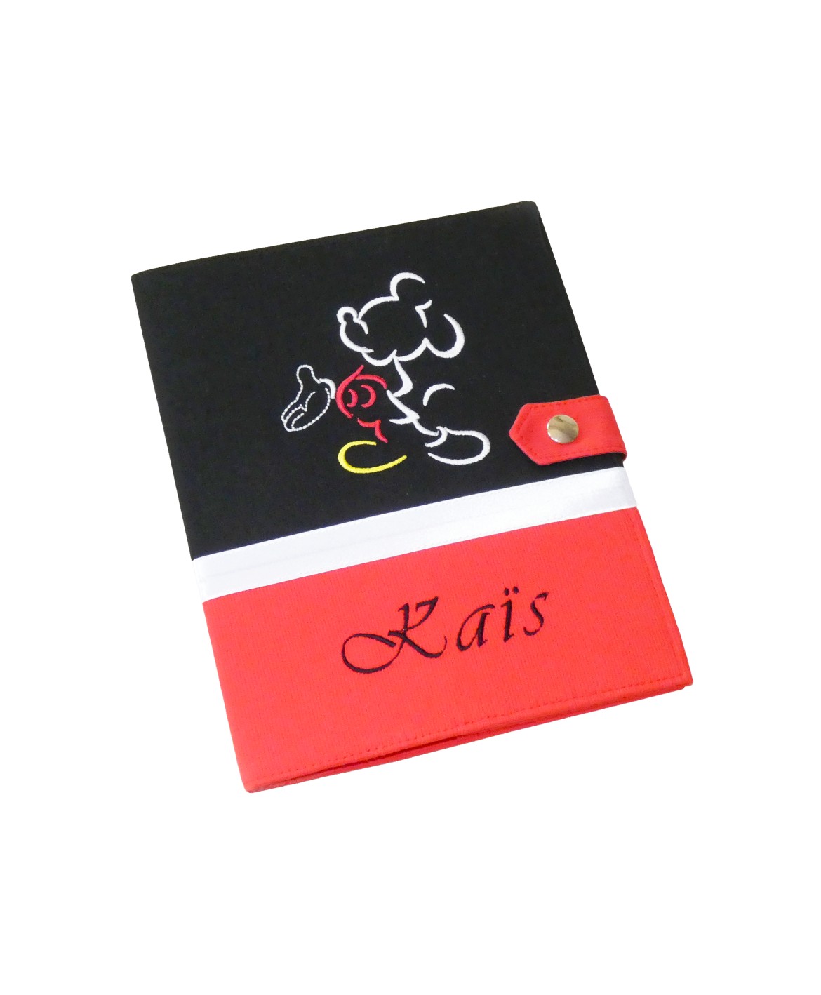 Protège carnet de santé garçon personnalisé rigide - Mickey