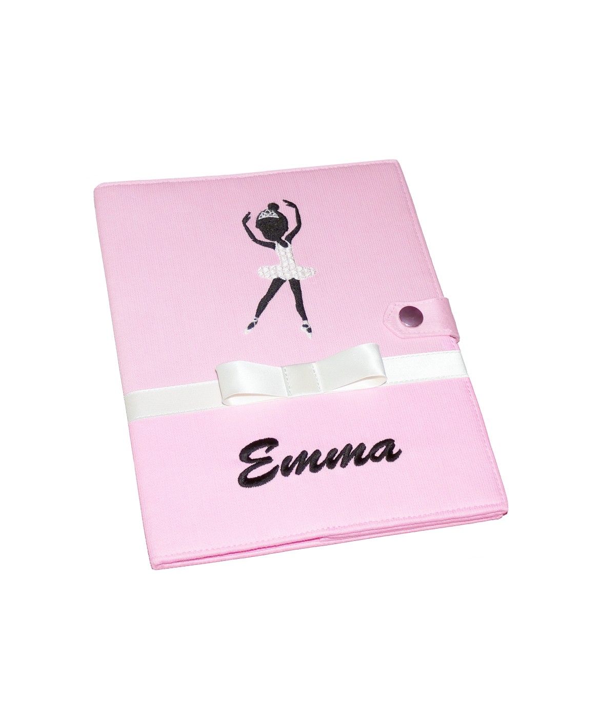 Protège carnet de santé personnalisé rigide rose - danseuse étoile - Cadeau de naissance fille personnalisé