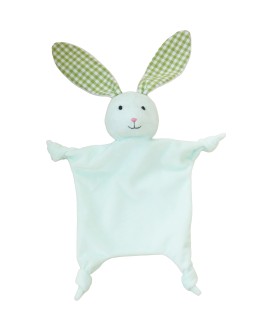 Doudou lapin - vert céladon - vert anis