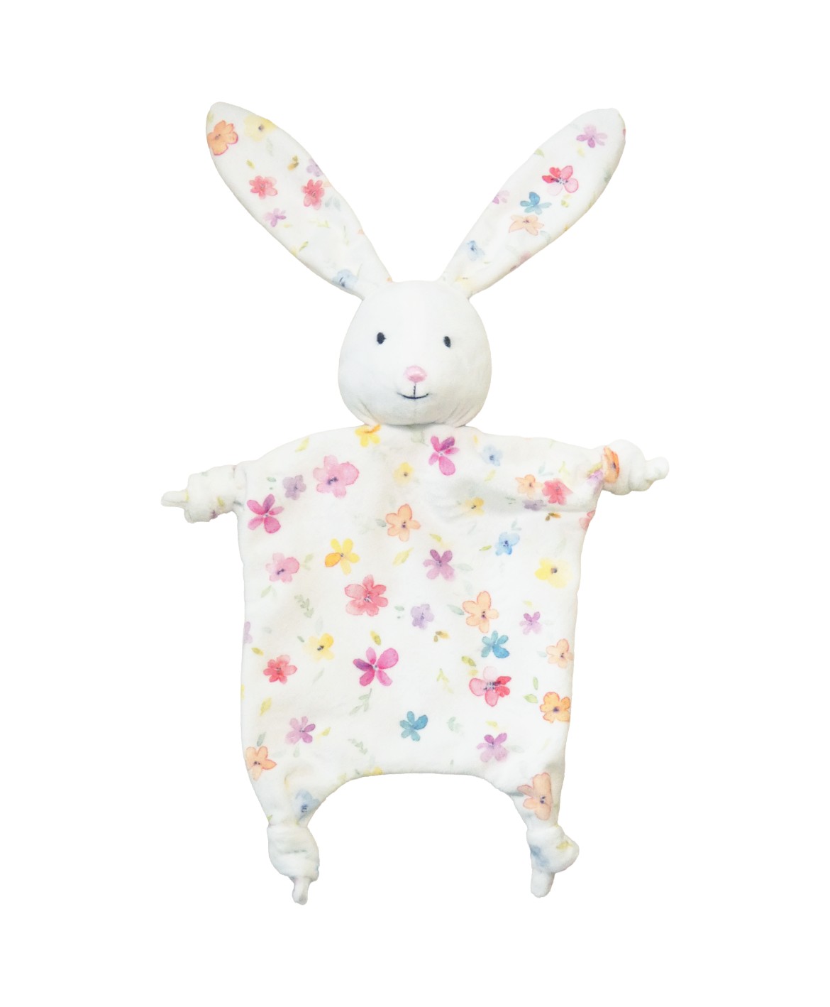 Doudou lapin fleur