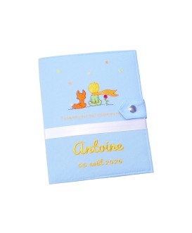 Protège carnet de santé rigide personnalisé - Petit prince avec citation - Cadeau de naissance