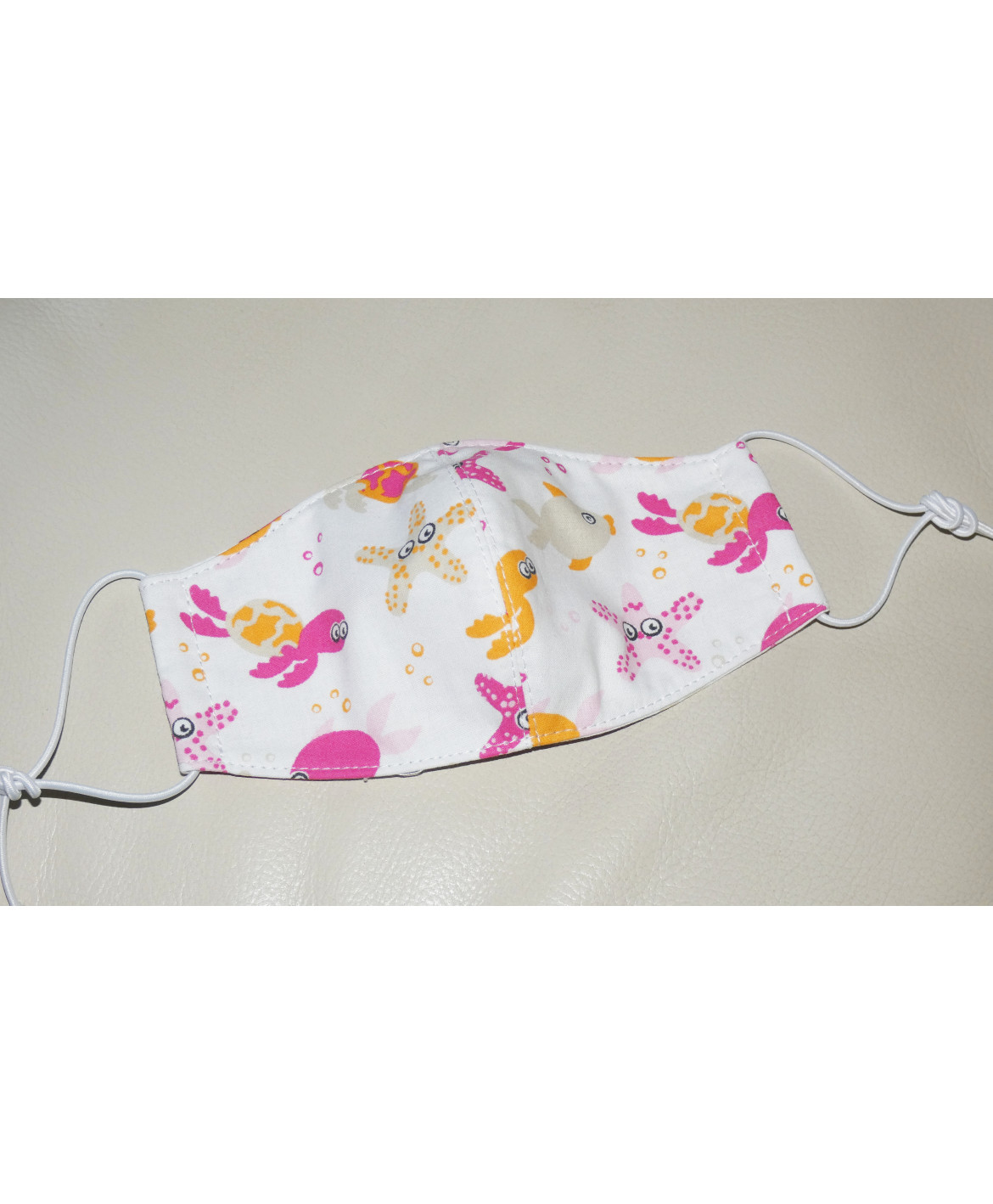 Masque en tissu enfant - Lavable et réutilisable - thème océan Masque en tissu enfant - Lavable et réutilisable - thème océan